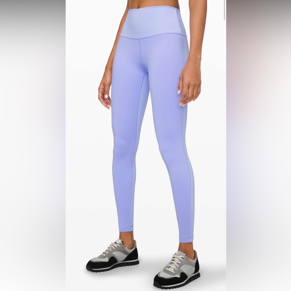 Periwinkle Lululemon Wunder Under Luxtreme 28” (Full length) Barely worn! Size 6